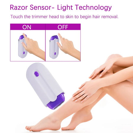 Painless Electric Hair Trimmer Skin Touch Tactile Epilator For Women Body Face Leg Bikini Hand Shaver Razor Hair Removal Clipper